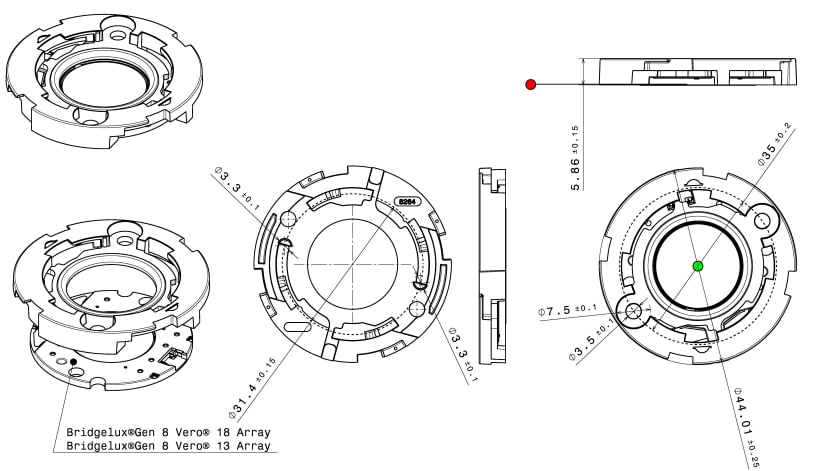 Mechanical Drawing - Ledil HEKLA-Socket Mechanical Drawing - Ledil HEKLA-Socket